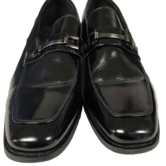 Stacy Adams Bit Slip On Men’s Loafers Dress Shoes Black Size 9 Style 20133 - Picture 1 of 6